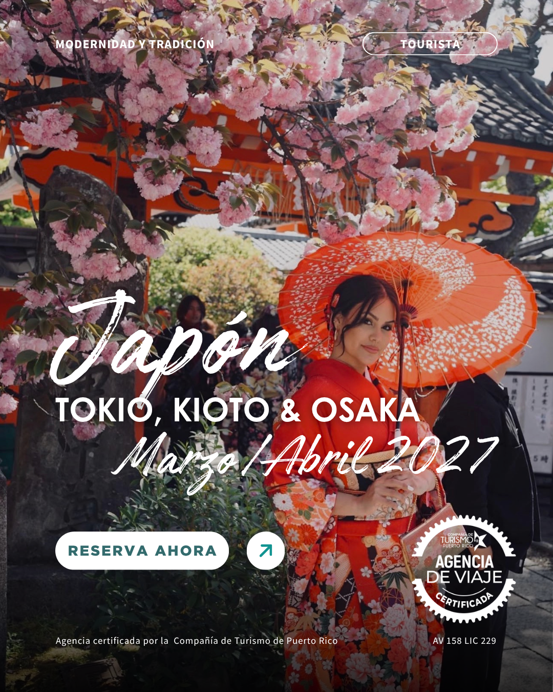 JAPÓN — MARZO/ABRIL 2027