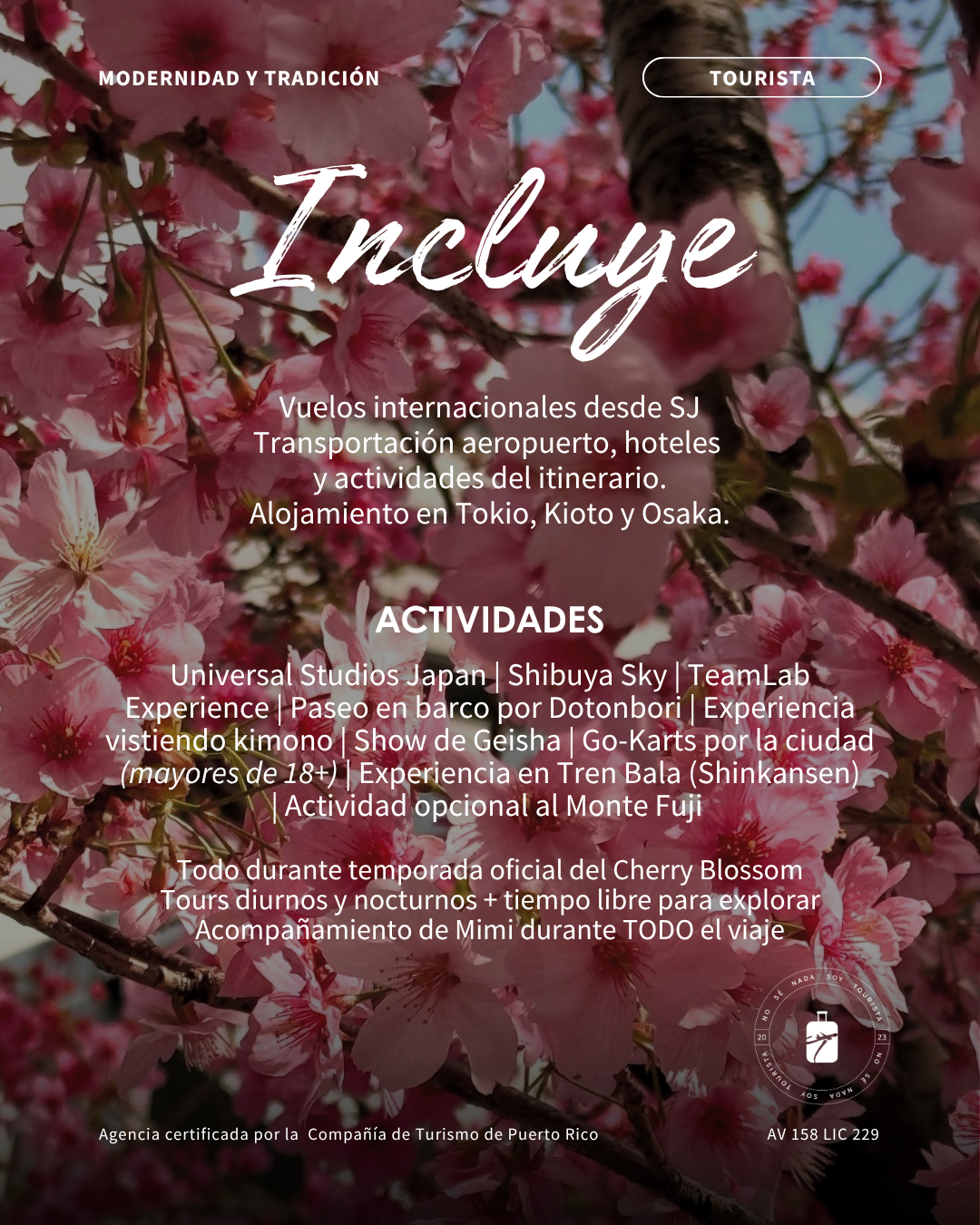 JAPÓN — MARZO/ABRIL 2027