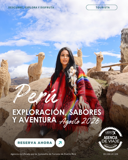 PERÚ DE AVENTURA — AGOSTO 2026